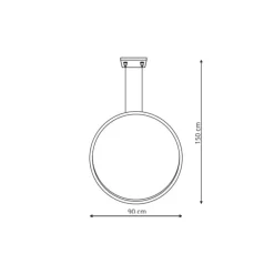 Flash Sale Ledowa obręcz pionowa, do łazienki LP-999/1P L GD z serii MIRROR Żyrandole Nowoczesne