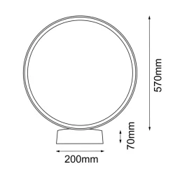 Sklep Kaja Ledowa obręcz zewnętrzna ⌀64cm 4000K ANT 9913 ABIRA | Kaja Oświetlenie