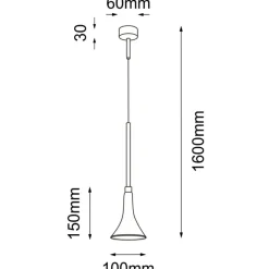 Cheap Ledowa, pojedyncza lampa wisząca łezka ANT 7940 KANZAKI | Kaja Żyrandole Nowoczesne