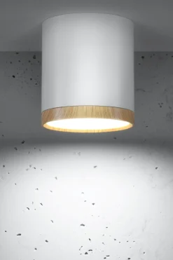 Sklep Kaja LEDowa tuba natynkowa z drewnem 2273624 z serii TUBA | Kaja