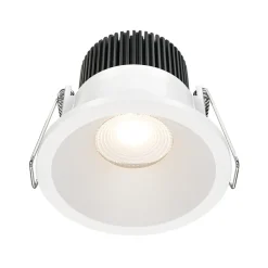 Sklep Kaja Ledowe, białe oczko wpustowe ⌀6cm 3000K DL034-01-06W3K-W z serii ZOOM