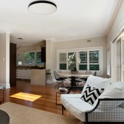 Sklep Kaja Ledowy, czarno-biały plafon do korytarza ML7789 z serii MAYA | Kaja Oświetlenie