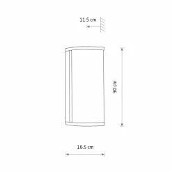 Sklep Kaja Ledowy, elegancki, złoty kinkiet łazienkowy 10730 PALMAS | Kaja