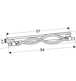Sklep Kaja Ledowy kinkiet ścienny o nietuzinkowym kształcie 22-73389 z serii ESSE | Kaja Oś