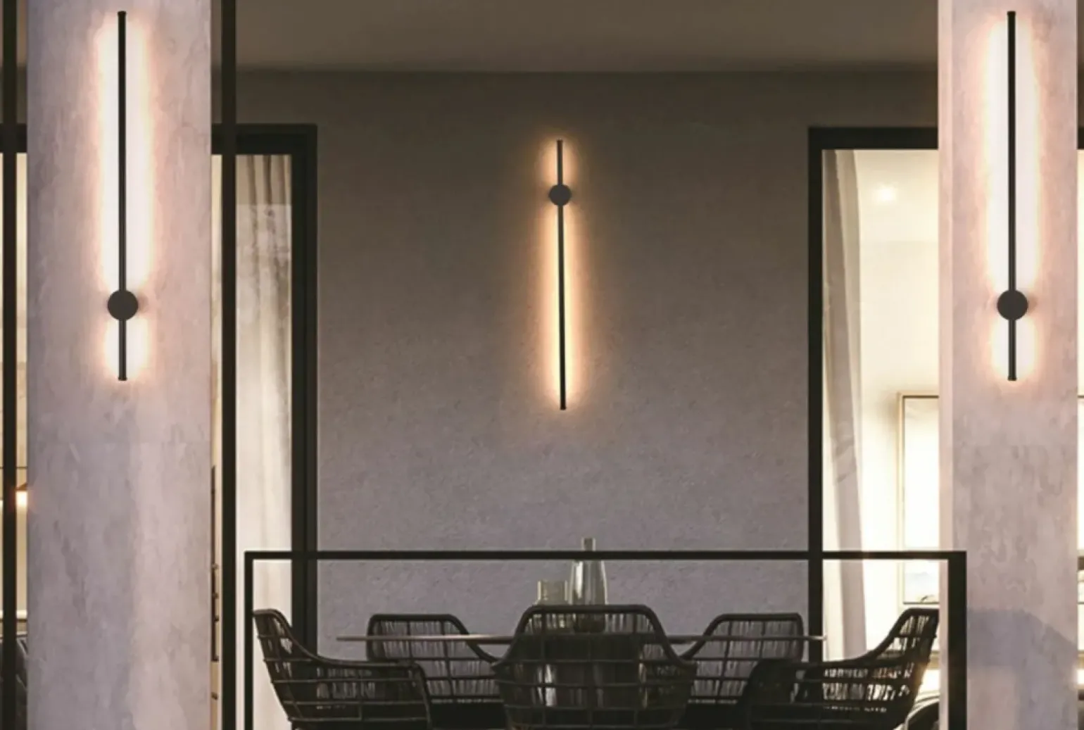 Sklep Kaja Ledowy kinkiet elewacyjny, prosta listwa LED AZ5339 GUIDO | Kaja