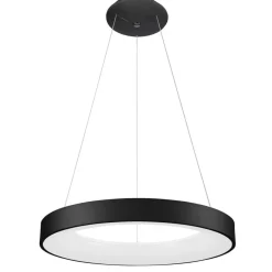 Best Ledowy okrąg wiszący 60cm 4000K do salonu 5304-850RP-BK-4 - GIULIA Żyrandole Nowoczesne