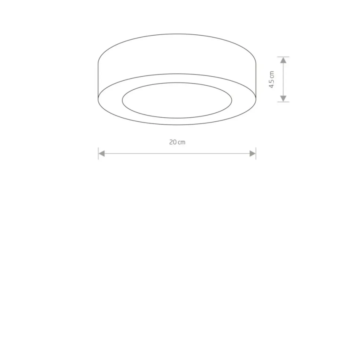 Sklep Kaja Ledowy, okrągły plafon zewnętrzny, moc 12W 9514 | Kaja Oświetlenie