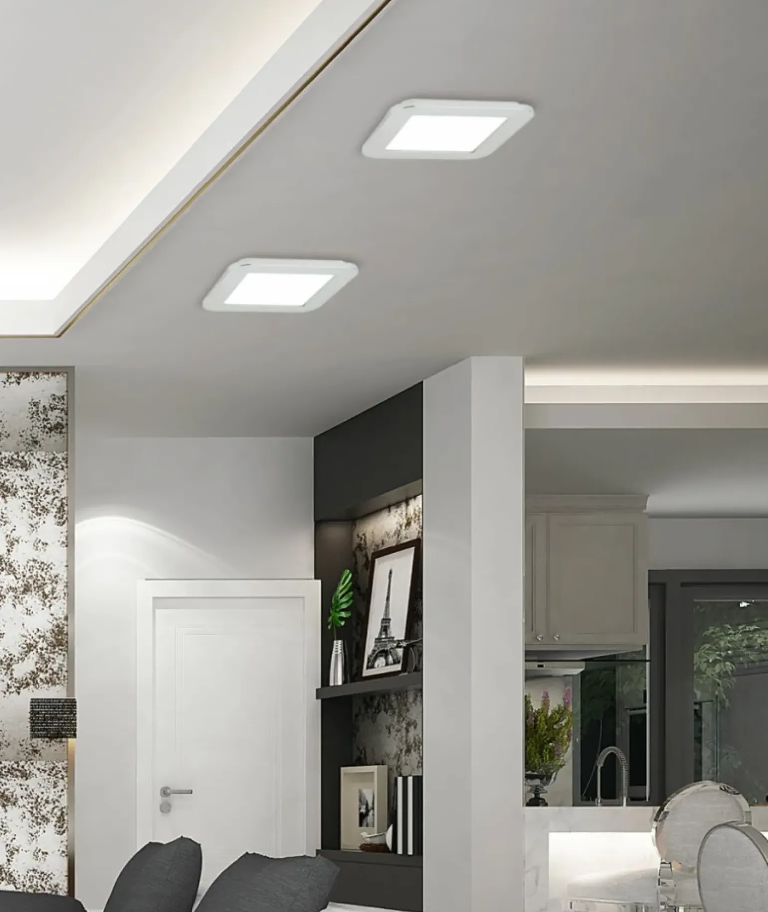 Sklep Kaja Ledowy plafon łazienkowy barwa ciepła 10-66770 NEXIT | Kaja