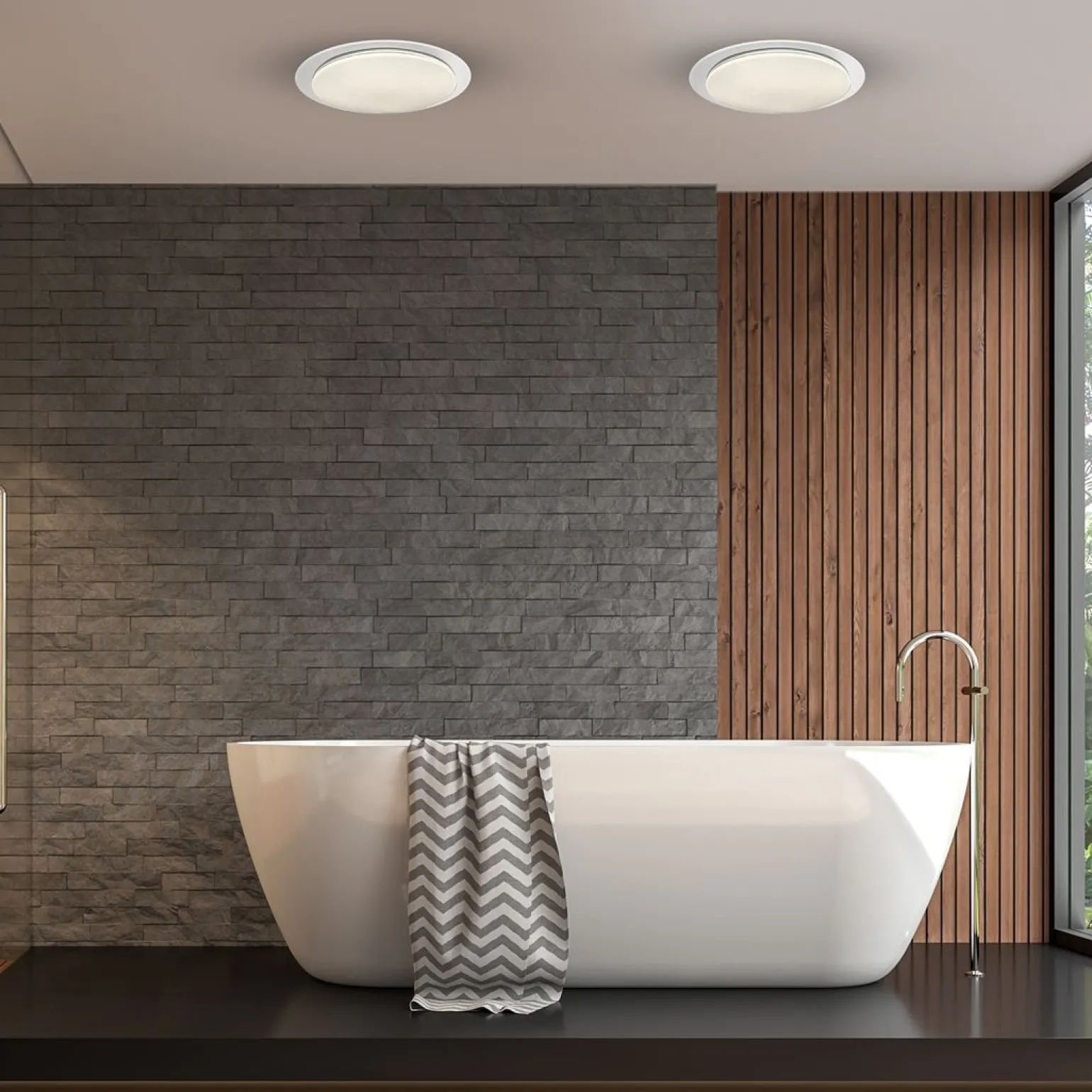 Sklep Kaja Ledowy plafon sufitowy z ochroną IP20 ML7134 z serii ONTARIO | Kaja Oświetlenie