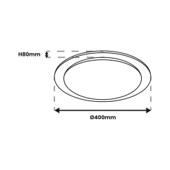 Sklep Kaja Ledowy plafon sufitowy z ochroną IP20 ML7134 z serii ONTARIO | Kaja Oświetlenie