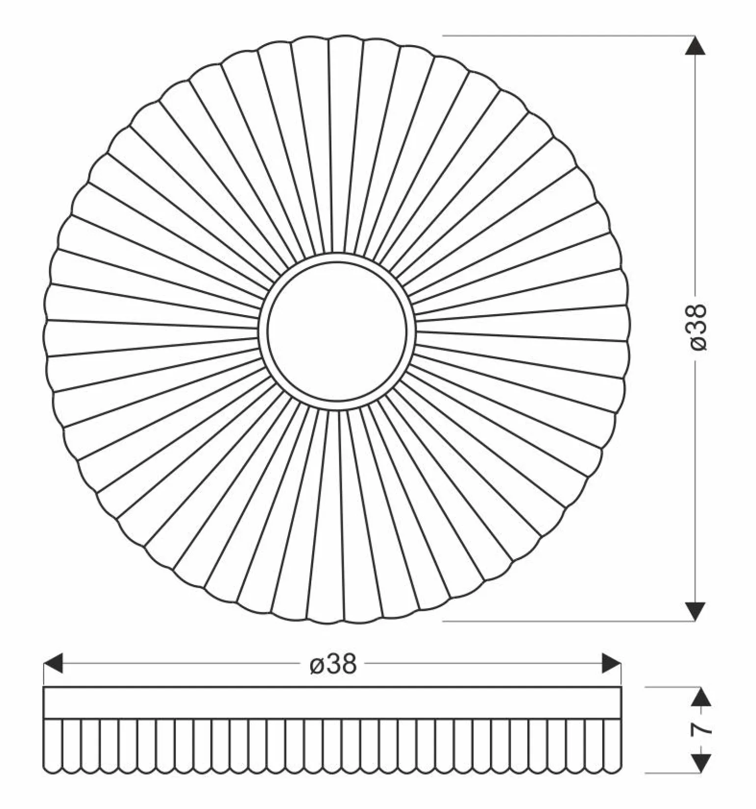 Sklep Kaja Ledowy plafon sufitowy ze złotymi elementami 13-24954 z serii TART | Kaja Oświet