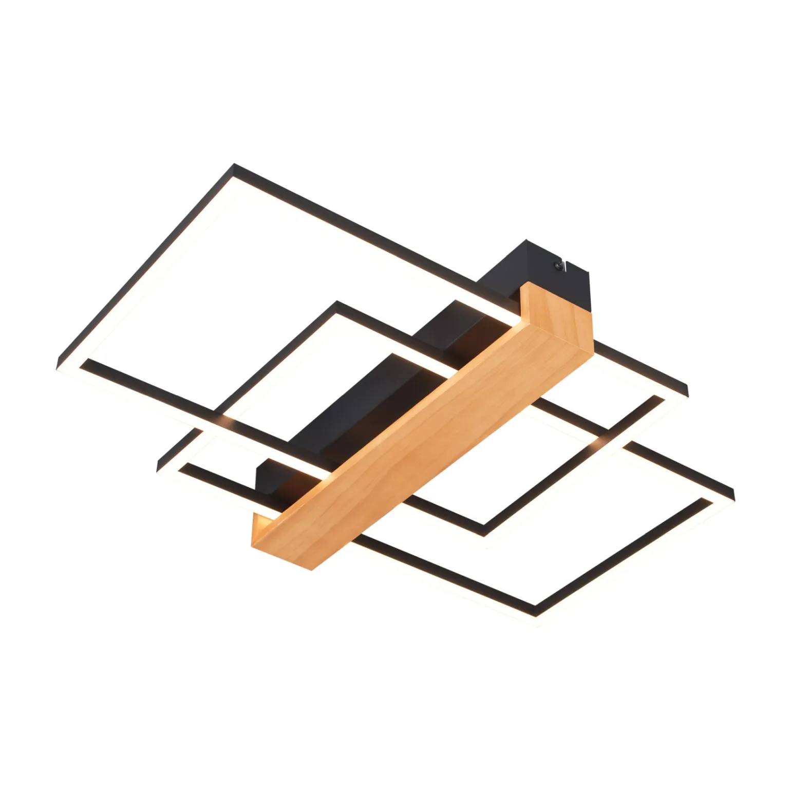 Sklep Kaja Ledowy plafon z elementem drewna C230624202A MINAR | Kaja Oświetlenie