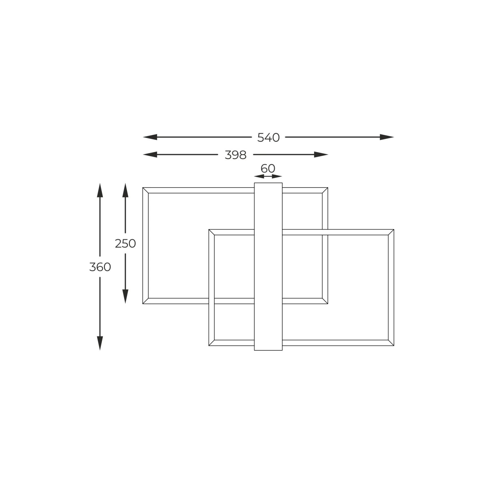 Sklep Kaja Ledowy plafon z elementem drewna C230624202A MINAR | Kaja Oświetlenie