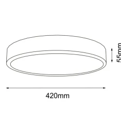 Sklep Kaja Ledowy plafon z neutralnym światłem ⌀42cm 4000K ANT 8447 NOMI | Kaja