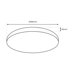 Sklep Kaja Ledowy plafon z pilotem do sterowania ML8231 z serii ALLISTER | Kaja Oświetlenie