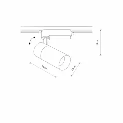 Sklep Kaja Ledowy spot do szyny jednofazowej 10380 PROFILE TINOS LED | Kaja