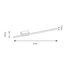 Sklep Kaja Ledowy, szeroki kinkiet nad lustro WL16016 NOBLI| Kaja Oświetlenie