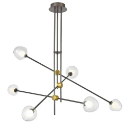 Cheap Ledowy żyrandol do salonu PND-201883-6 ROMILY | Kaja Oświetlenie Żyrandole Nowoczesne