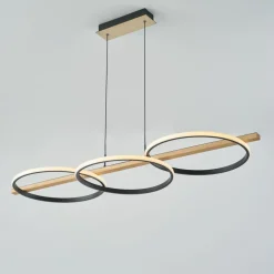 Outlet Ledowy zwis z okręgami, lampa nad stół MD3913-3-3BWLT ALMERIA | Kaja Żyrandole Nowoczesne