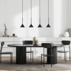 Cheap Liniowa lampa do oświetlenie stołu TK 10305 CONO BLACK MINI | Kaja Żyrandole Nowoczesne