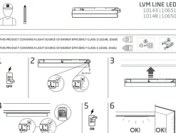 Sklep Kaja Liniowa lampa do szyny magnetycznej 1F 10651 LVM LINE LED | Kaja