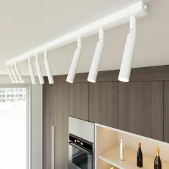 Best Sale Liniowa lampa sufitowa 116cm ze spotami 1352/9 IVI 9 WHITE | Kaja Żyrandole Nowoczesne