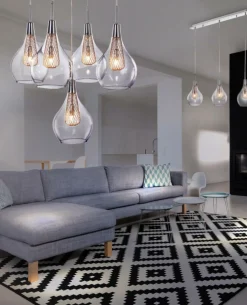 Cheap Liniowa lampa wisząca do stylowej kuchni AZ1689 ELEKTRA | Kaja Żyrandole Nowoczesne