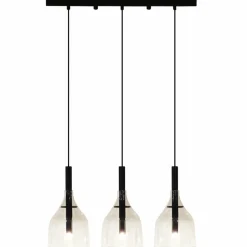 Store Liniowa lampa wisząca z 3 kloszami ANT 5096 BOTOR | Kaja Oświetlenie Żyrandole Nowoczesne