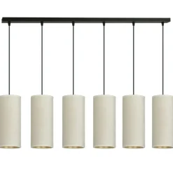 Store Liniowa lampa wisząca z wąskimi abażurami 1059/6 BENTE | Kaja Żyrandole Nowoczesne