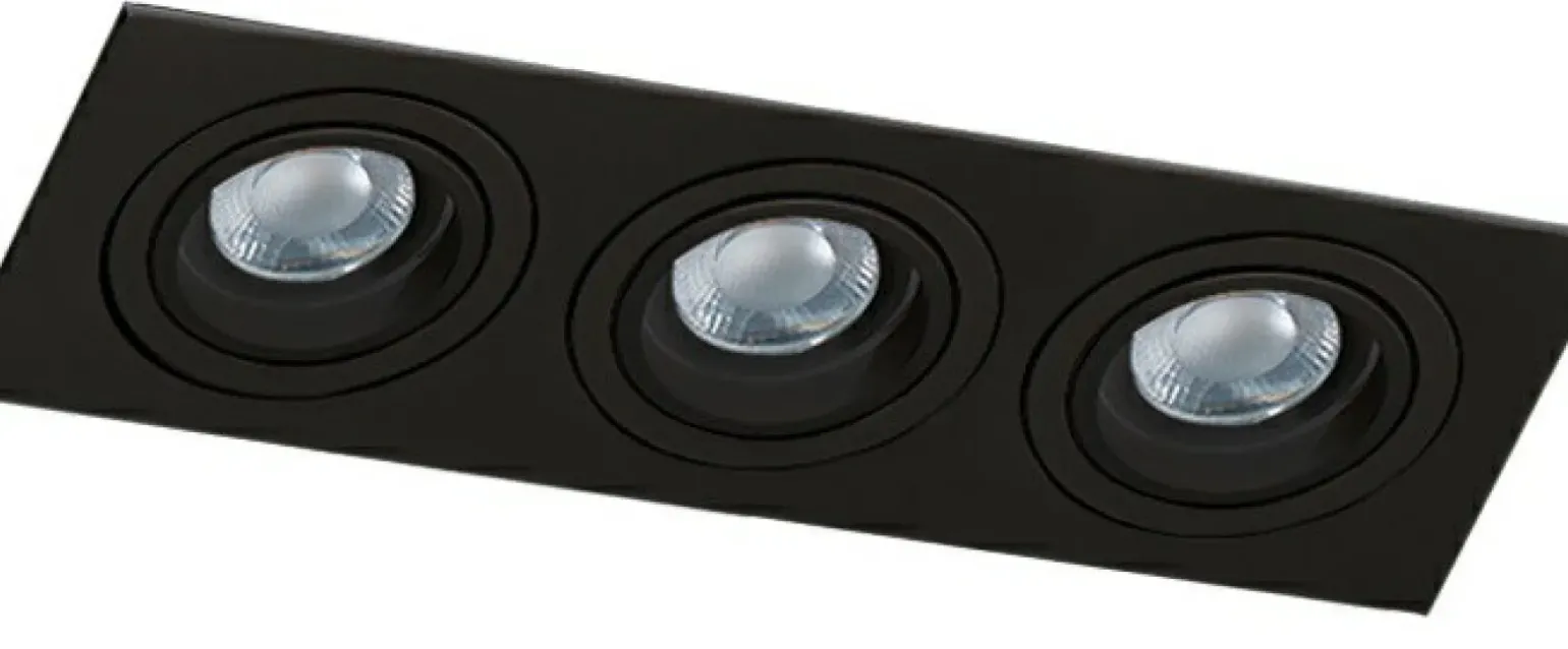 Sklep Kaja Liniowa oprawa wpustowa na 3 żarówki ruchome oczka AZ2440 CARO | Kaja