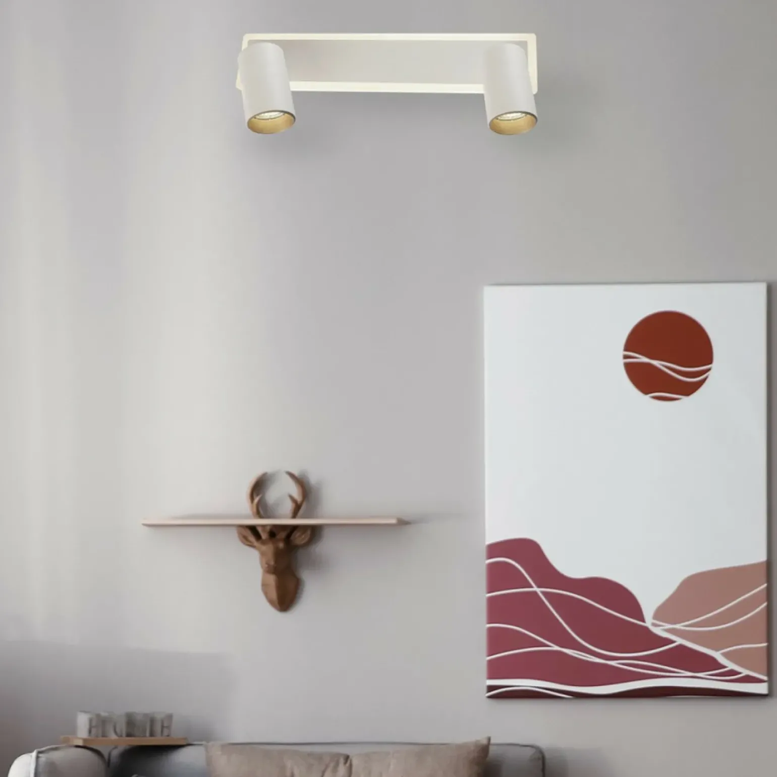 Cheap Listwa sufitowa LED z reflektorami GU10 LP-0612/2WS WH PARMA | Kaja Żyrandole Nowoczesne