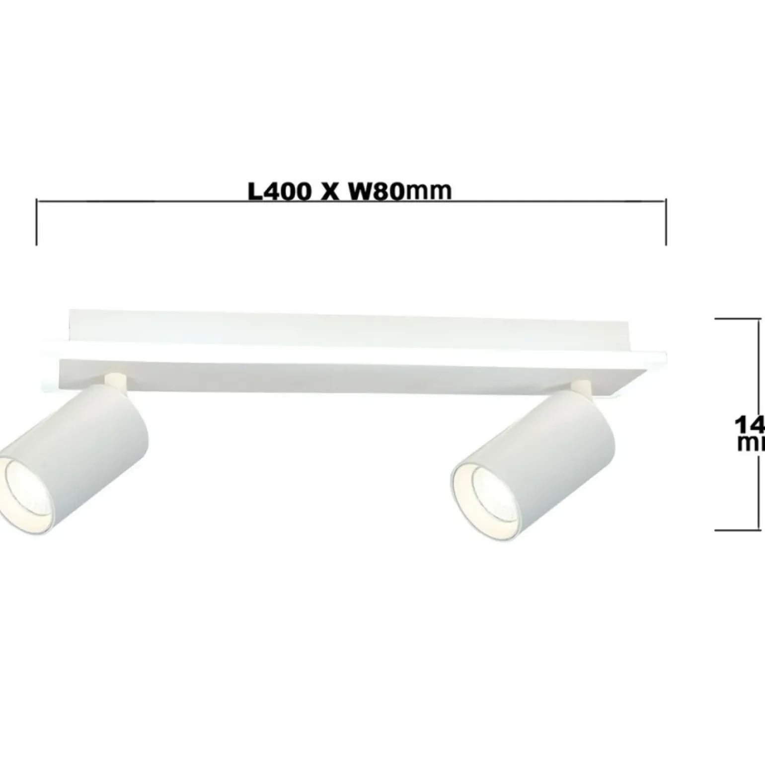 Cheap Listwa sufitowa LED z reflektorami GU10 LP-0612/2WS WH PARMA | Kaja Żyrandole Nowoczesne