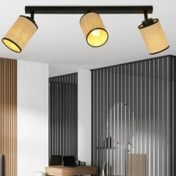 Fashion Listwa sufitowa z abażurami w stylu boho 1151/3 YOGA | Kaja Żyrandole Nowoczesne