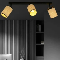 Fashion Listwa sufitowa z abażurami w stylu boho 1151/3 YOGA | Kaja Żyrandole Nowoczesne