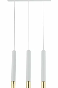 Clearance Listwa sufitowa z biało-złotymi tubami SIG 33388 z serii SOPEL GRAND Żyrandole Nowoczesne