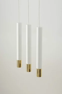 Clearance Listwa sufitowa z biało-złotymi tubami SIG 33388 z serii SOPEL GRAND Żyrandole Nowoczesne