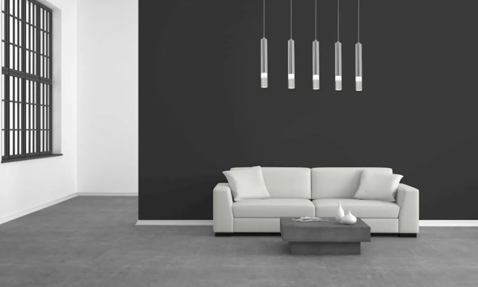 Online Listwa sufitowa z wiszącymi tubami nad blat ML323 ICE | Kaja Żyrandole Nowoczesne