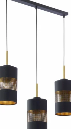 Store Listwa sufitowa ze smukłymi, abażurowymi zwisami TK 4401 BOGART Żyrandole Nowoczesne