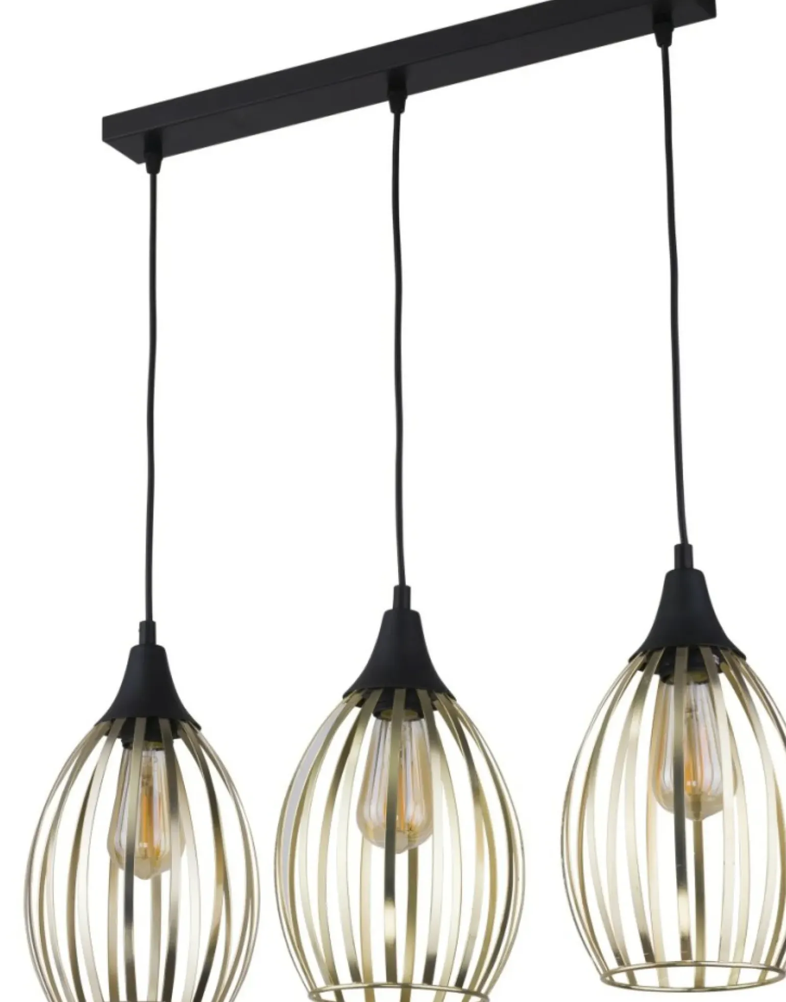 Best Listwa sufitowa ze złotymi kloszami TK 2817 LIZA GOLD | Kaja Żyrandole Nowoczesne