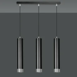 Best Listwa z 3 lampami wiszącymi nad stół w jadalni 643/3 | Kaja Żyrandole Nowoczesne