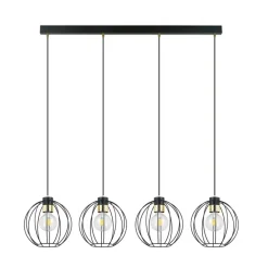 Store Listwa z czterema zwisającymi drucianymi kulami 1222/4 z serii GINO Żyrandole Nowoczesne