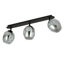 Best Sale Listwa z kloszami o nieregularnym kształcie - grafit 1178/3 - FLOW Żyrandole Nowoczesne