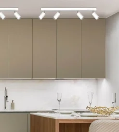 Best Listwa z reflektorami do nowoczesnej kuchni K-4556 KAYLA | Kaja Żyrandole Nowoczesne