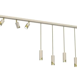 Store Listwa z wiszącymi tubami i reflektorami LX 9683 SHIFT | Kaja Żyrandole Nowoczesne