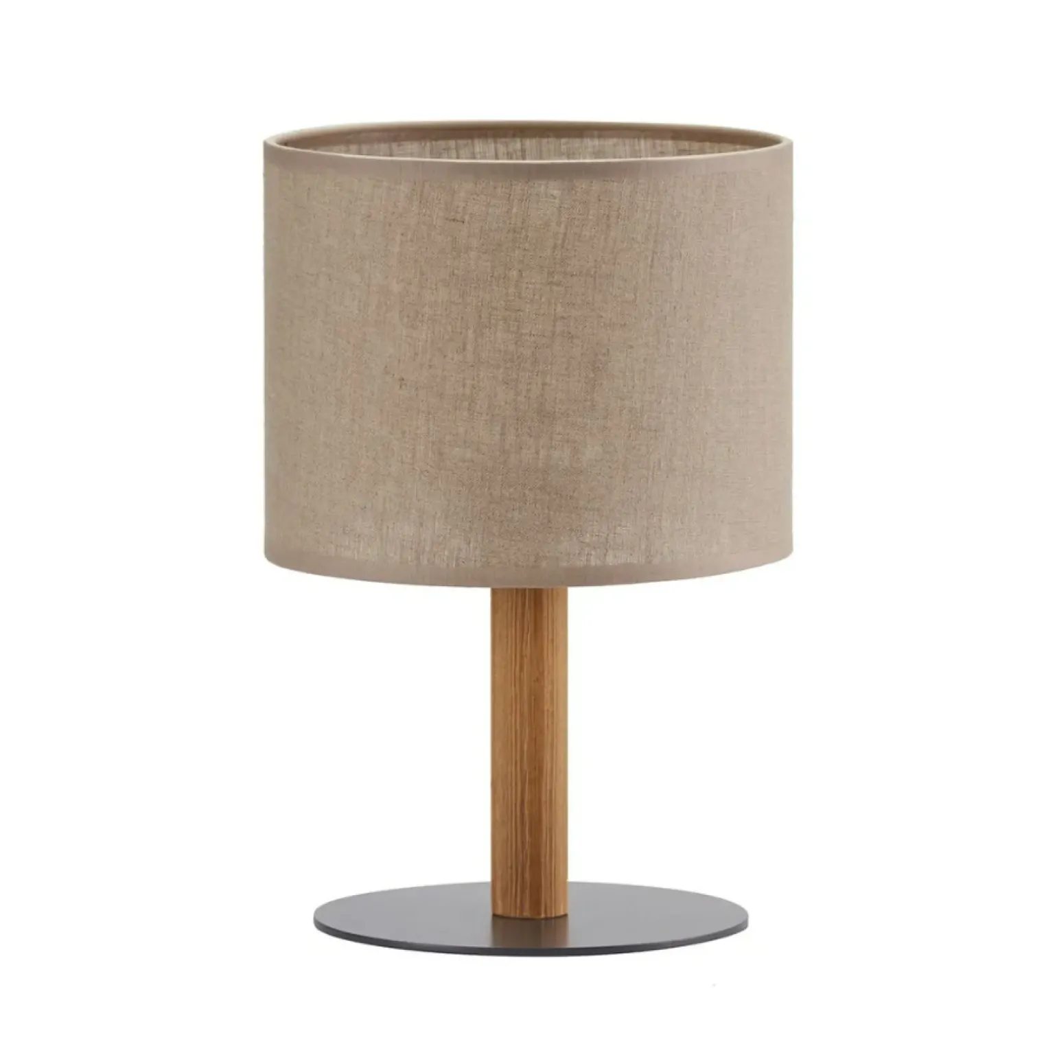 Sklep Kaja Lniana lampka nocna na drewnianej nodze TK 5192 DEVA | Kaja