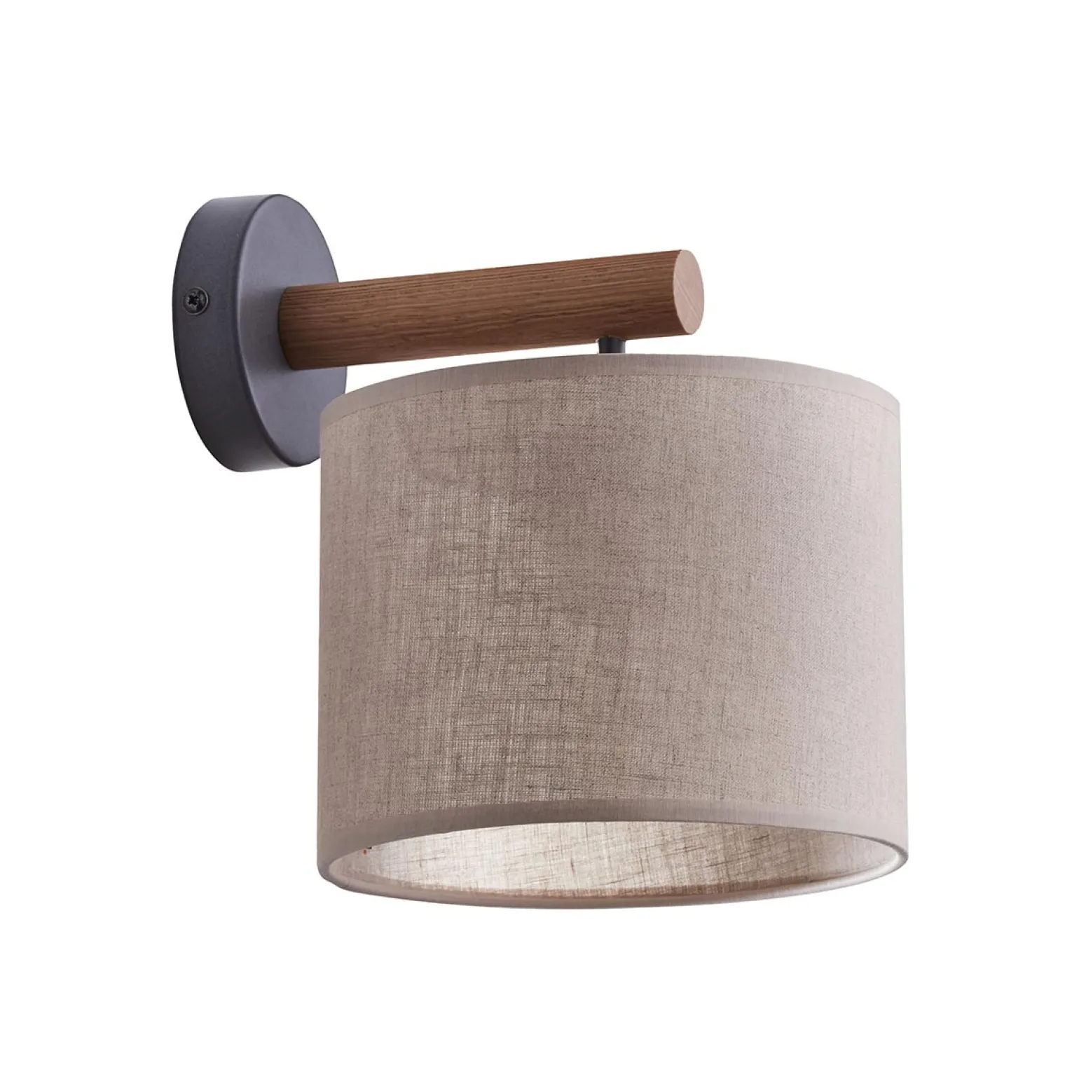 Sklep Kaja Lniany kinkiet z ciemnego drewna TK 6106 DEVA | Kaja Oświetlenie