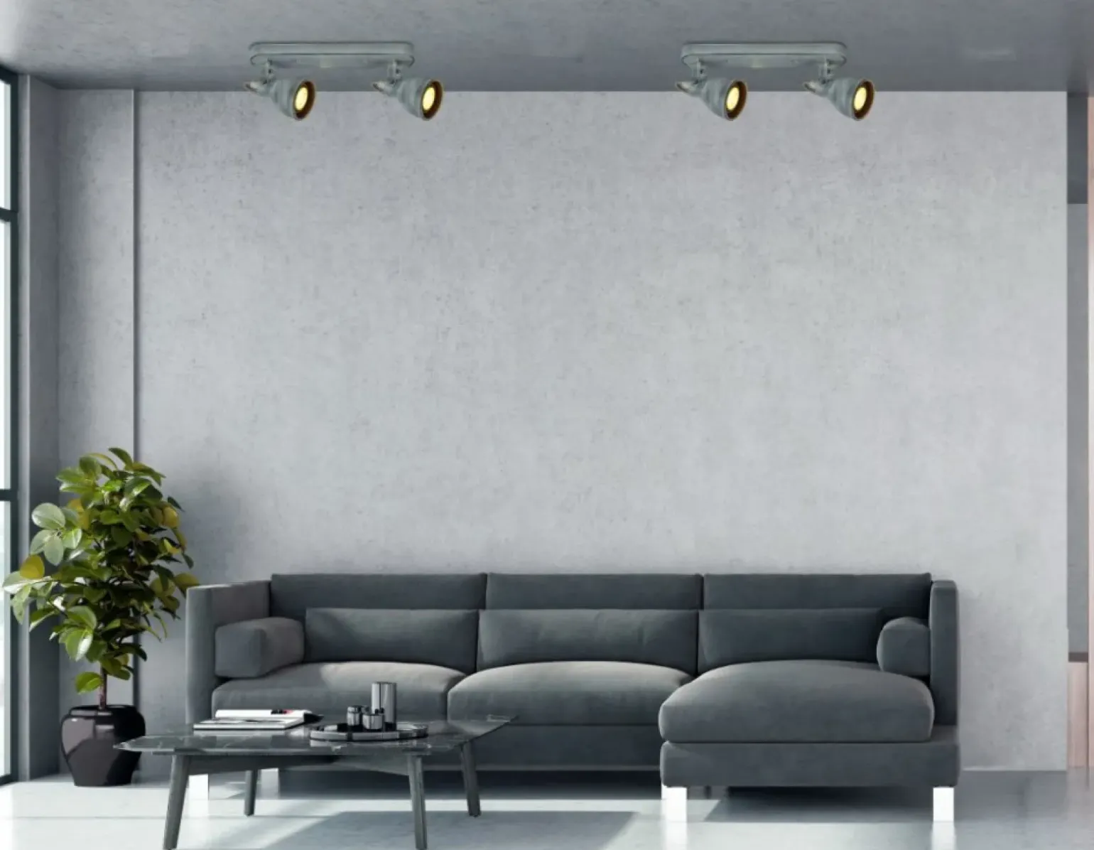 Sklep Kaja Loftowa lampa ścienna z dwoma reflektorami 92-64400 ASH | Kaja