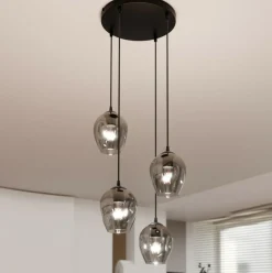 New Loftowa lampa wisząca do sypialni 680/4PREM ISTAR PREMIUM | Kaja Żyrandole Nowoczesne
