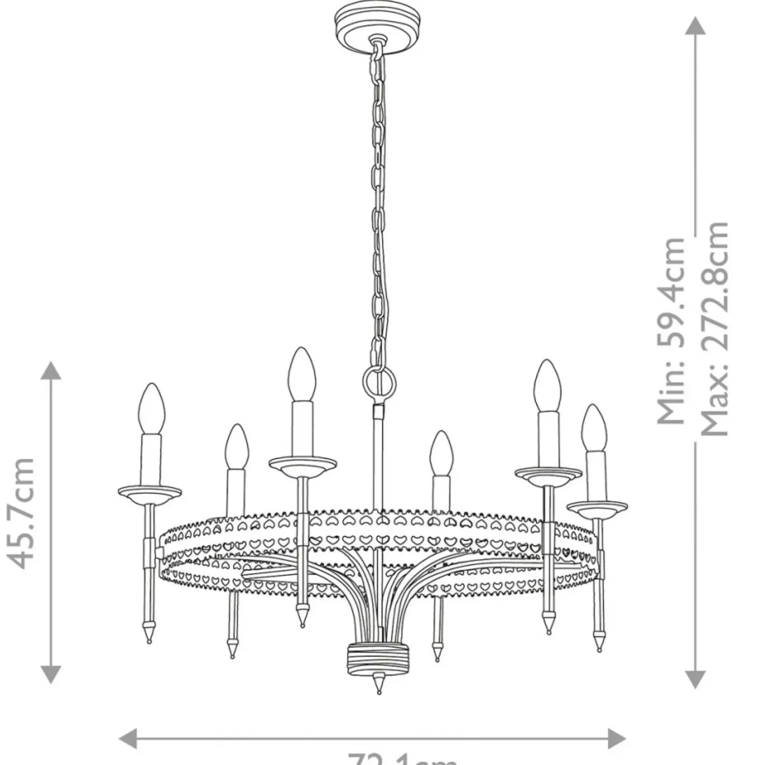 Sklep Kaja Loftowa lampa wisząca na 6 żarówek CROWN6 z serii CROWN