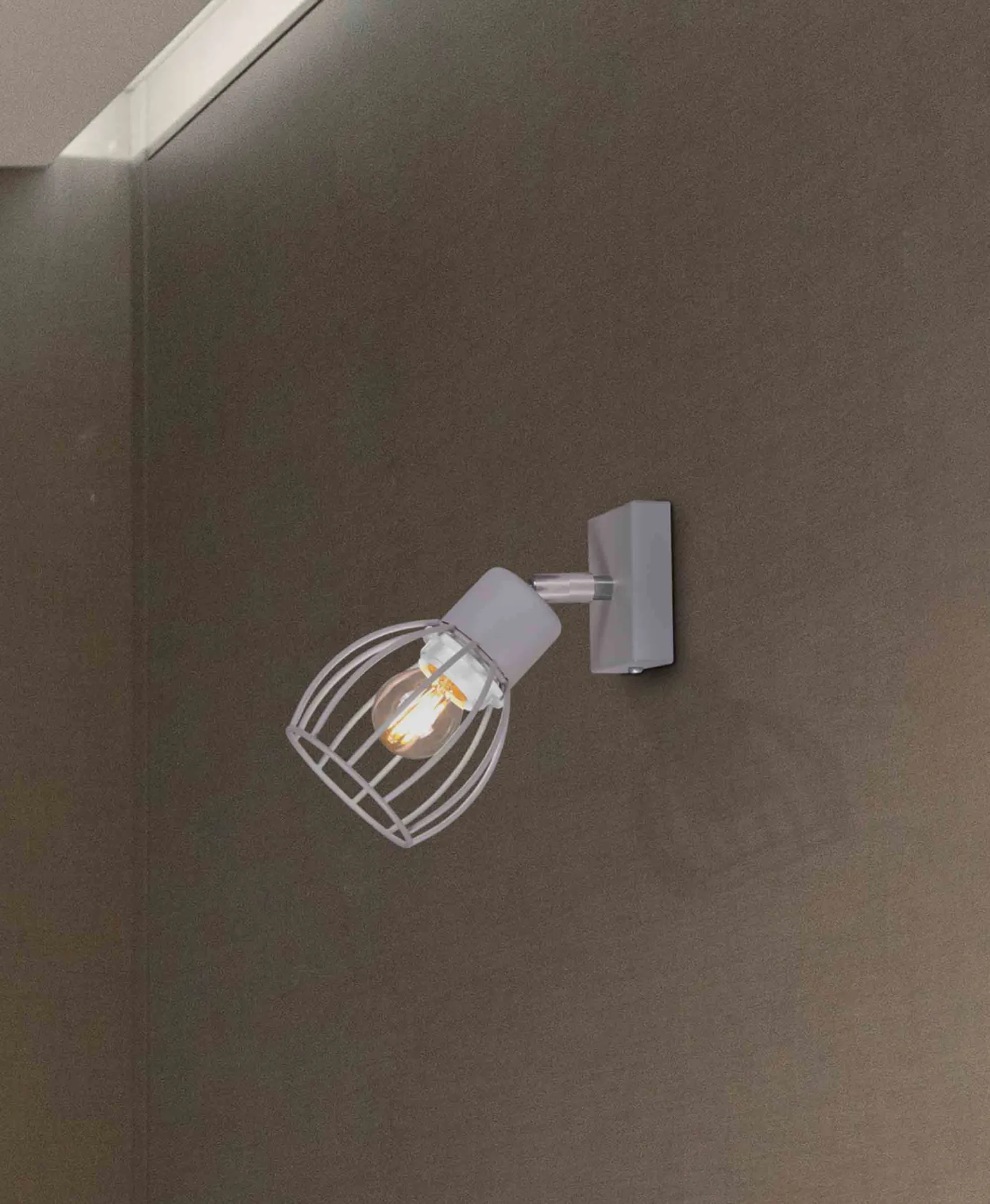 Sklep Kaja Loftowy reflektor z drucianym kloszem K-4584 MIKA GRAY | Kaja